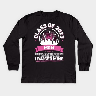 Proud Mom Of A Class Of 2023 Graduate Kids Long Sleeve T-Shirt